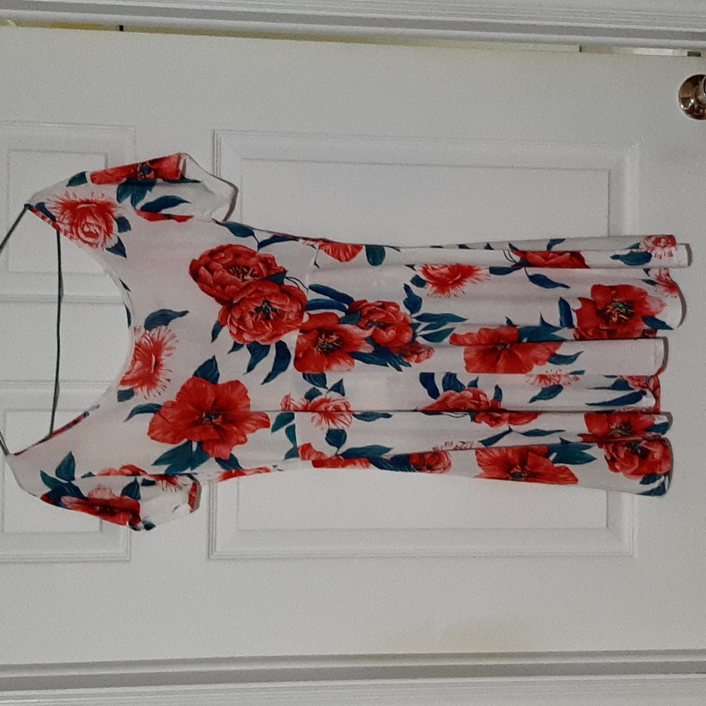 Floral pattern dress by Magazine. New with tags, never worn. Large size.